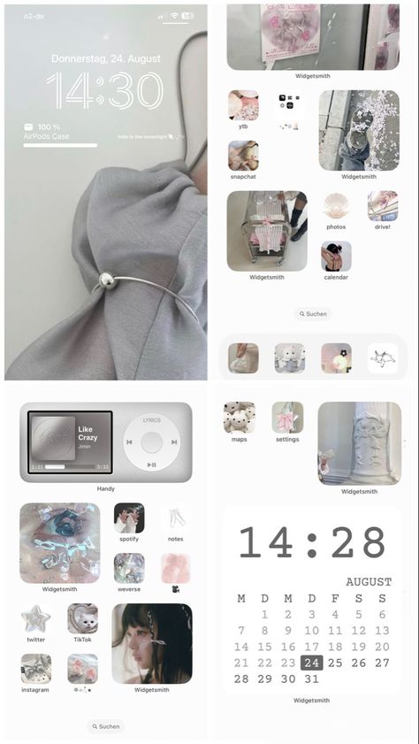 Pastel Colors Wallpaper, Ipod Widget, Widgets Pink, Colors Wallpaper, Wallpaper Homescreen, Widget Icons, Pink Kpop, Blue Pastel, Iphone Layout