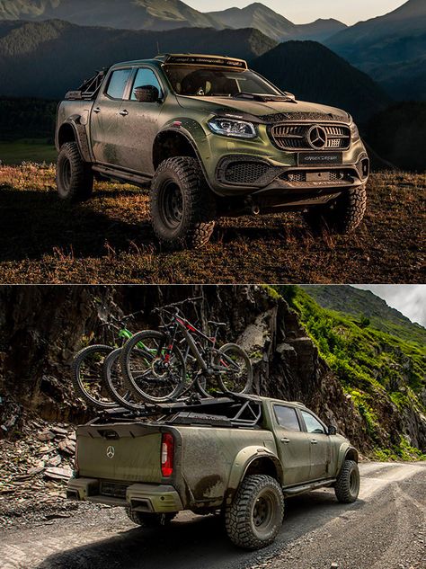 Carlex Turns Mercedes-Benz X-Class Pickup Truck Into the Off-Road "Powerful Adventurer" - The Flighter X Class Mercedes Pickup, X Class Mercedes, Mercedes X Class Pickup, Ranger Truck, Ford Ranger Truck, Truck Storage, Mercedes Truck, Mercedes Benz Trucks, Toyota Tacoma Trd