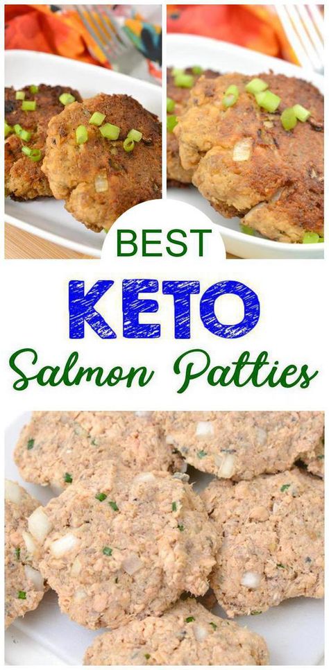 YUMMY keto recipe for the BEST keto salmon patties. Low carb salmon patties everyone will love. Easy ketogenic diet recipes for keto dinner, keto lunch, keto appetizers - easy to make for a quick ketogenic diet dinner. Simple keto food to start your New Years resolution of healthy eating off right! BEST Keto Salmon Patties! Low Carb Salmon Patties w/ Pork Rinds – Quick & Easy Ketogenic Diet Recipe – Completely Keto Friendly Keto Salmon Patties, Low Carb Salmon Patties, Lunch Keto, Low Carb Salmon, Dinner Simple, Keto Salmon, Keto Appetizers, Dinner Keto, Salmon Patties Recipe