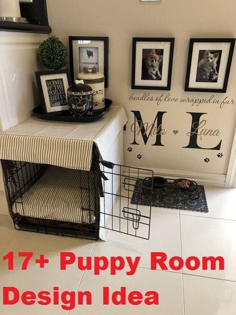 (paid link) dog house under stairs Dog Station, Dog Room Decor, Dog Bedroom, Puppy Room, Diy Dog Crate, Dog Corner, Dog Spaces, Dog Room, Dog Cage