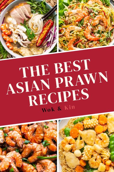 If you love shrimp, these Asian Prawn Recipes are just for you! We've got you covered for every season from salads to noodle soups! #asianshrimp #asianshrimprecipes #prawnrecipes Asian Prawns Recipe, Chinese Steamed Fish, Pork Mince Recipes, Asian Seafood, Noodle Soups, Rice Noodle Salad, Asian Pork, Prawn Shrimp, Prawn Recipes