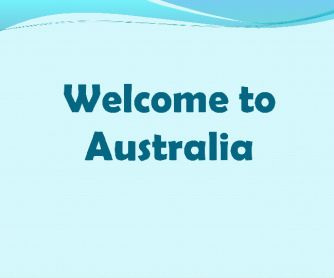 Welcome to Australia Welcome To Australia, Power Point Presentation, Free Worksheets, Power Point, Powerpoint Presentation, Allianz Logo, New Zealand, Presentation, Make Your