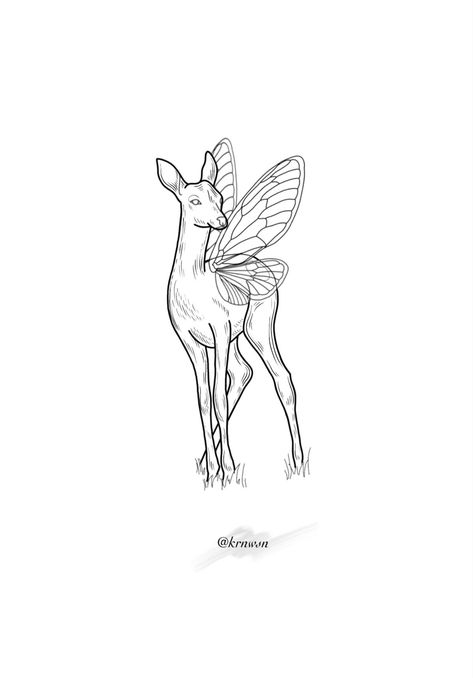 Doe Tattoo, Deer Tattoo Designs, Deer Tattoo, Cute Tiny Tattoos, Cute Small Tattoos, Deer Art, Creature Drawings, Tattoo Flash Art, Best Tattoo Designs