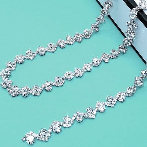 Amazon.com: Yhsheen 1 Yard Bling Delicate Rhinestone Trim Crystal Rhinestone Chain Rhinestone Applique for DIY Decoration & Bridal Costume Embellishment Rhinestone Chain, Rhinestone Appliques, Rhinestone Trim, Diy Decoration, Beaded Trim, Christmas Ornaments To Make, Sewing Trim, Amazon Art, Sewing Stores