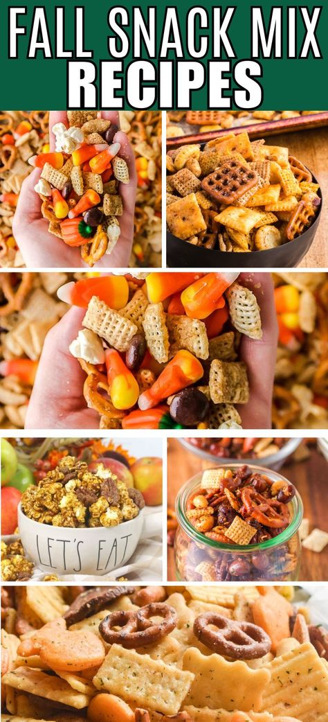 Make Your Own Chex Mix Bar, Sweet And Salty Fall Snack Mix Recipes, Sweet And Savory Snack Mix Recipes, Fall Snack Table Ideas, Savory Snack Mixes For A Crowd, Fun Fall Snacks For Party, Fall Snack Mix Sweet And Salty, Fall Snack Ideas For Adults, Savory Late Night Snacks