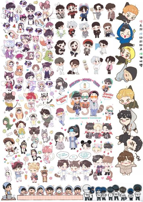 Printable Stickers, Exo