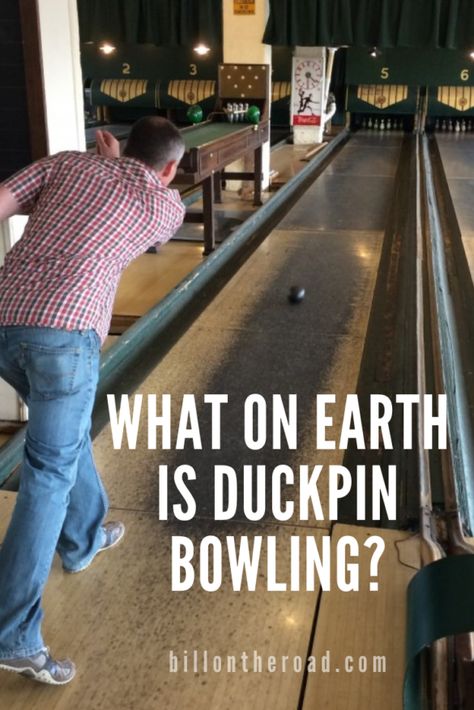 What On Earth Is Duckpin Bowling? | Bill On The Road Duckpin Bowling, Duck Pin Bowling, Vintage Bowling Alley, Retro Bowling Alley, Bowling Quotes, Cool Bowling Alley, Fun Bowling, Bowling Memes, Skee Ball