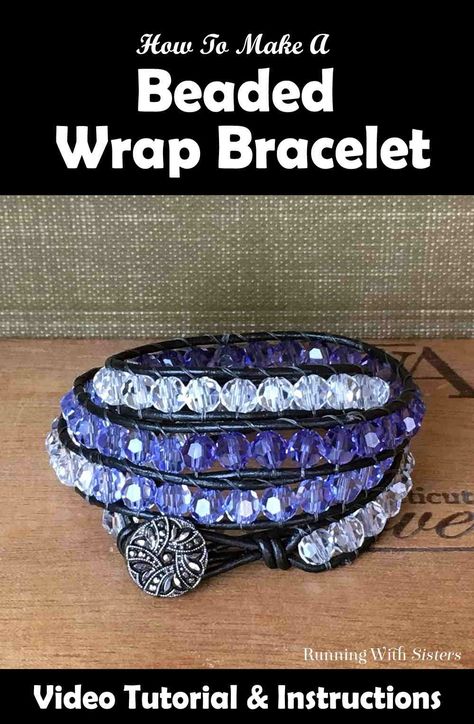 How To Make A Beaded Wrap Bracelet - Running With Sisters Wrapped Beaded Bracelets, Wrap Around Bracelets, How To Make Beaded Bracelets, Bead Shopping, Wrap Bracelet Tutorial, Bracelet Beading, Making Bracelets With Beads, Yarn Bracelets, Real Crystals