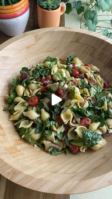 Marlena Kur on Instagram: "This Spinach, Bacon & Egg Pasta Salad with lemon honey Dijon dressing is hearty, nourishing and great for any type of crowd. I like to add avocado but you can replace with your favorite cheese like provolone or feta if preferred. Here’s how to make it:
.
Ingredients:
- 1/2 pound cooked pasta shells.
- 2 cups spinach, chopped.
- 1 cup cherry tomatoes, sliced.
- 2 hard boiled eggs, chopped.
- 6 strips of cooked bacon, chopped.
- 1/2 cup red onion, chopped.
- 1 avocado, diced (optional), or crumbled feta, diced provolone or cheddar.
.
Add all salad ingredients to a large bowl then prepare the dressing:
.
Lemon Dijon Dressing:
- 2 tablespoons extra virgin olive oil.
- 2 tablespoons lemon juice.
- 1 teaspoon Dijon mustard.
- 1 teaspoon honey.
- 1/2 teaspoon garlic pow Lemon Dijon Dressing, Egg Pasta Salad, Honey Dijon Dressing, Dijon Dressing, Salad With Lemon, Cooked Pasta, Egg Pasta, Pasta Shells, Lemon Honey