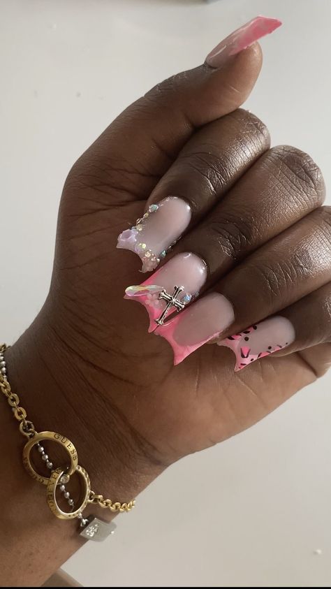 Duckies Nails, Senior Week, Kitty Accessories, Duck Nails, Hello Kitty Accessories, Short Square Acrylic Nails, Exotic Nails, Square Acrylic Nails, Dope Nails