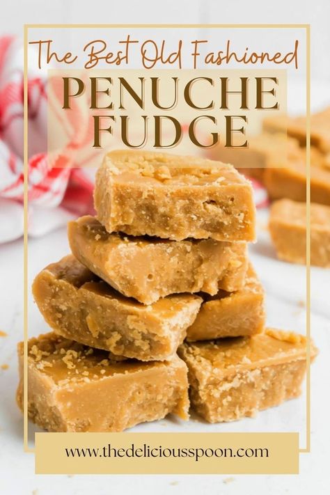 Love classic fudge? This old-fashioned penuche is made with brown sugar for a rich, buttery flavor that melts in your mouth. Easy to make and always a hit, it’s the best treat to whip up for family and friends. Old Fashioned Penuche Fudge, Old Fashioned Brown Sugar Fudge, Panucci Fudge, Peanut Butter Fudge Old Fashioned, Easy Penuche Fudge Recipe, Old Fashioned Fudge Recipes Grandmothers, Old Fashion Peanut Butter Fudge, Creamy Fudge Recipes, Eagle Brand Fudge