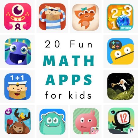 We have selected the best math apps for kids that make math learning engaging, creative, and fun! Best Learning Apps For Kids, Free Learning Apps For Kids, Free Educational Apps For Kids, Math Apps For Kids, Free Math Websites, Kids Learning App, Unschooling Ideas, Learning Apps For Kids, Learning Hacks