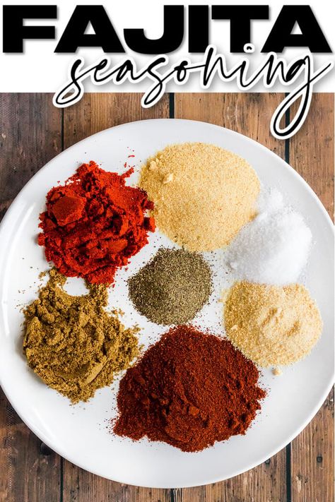 BEST HOMEMADE FAJITA SEASONING Chicken Tacos Recipes, Chicken Fajitas Seasoning, Best Chicken Tacos, Tacos Crockpot, Homemade Fajitas, Fajita Seasoning Recipe, Fajita Mix, Fajita Seasoning Mix, Fajita Spices