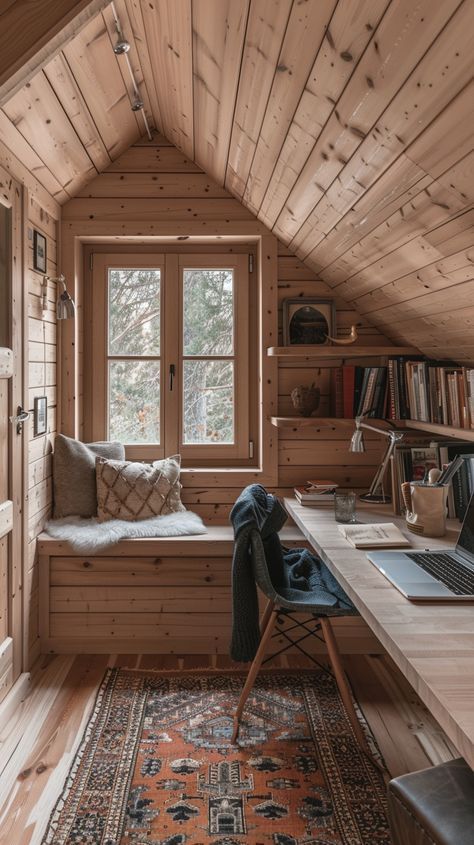 Wooden House Interior Design, Wooden House Interior, Scandinavian Cabin Interior, Cabin Interior Ideas, House Interior Design Ideas, Scandinavian Cabin, Cabin Interior Design, Cottage Living Rooms, Cabin Interiors