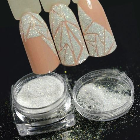 Beige Nails Design, Nail Desi, Easy Manicure, Stretch Mark Cream, Shine Nails, Polygel Nails, Glitter Dust, Nail Glitter, Diy Nail Art