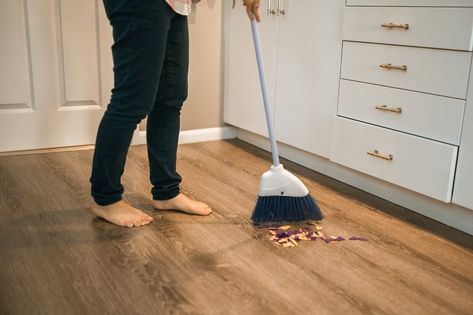 Discover a world of ease when using a broom and dustpan that are twice as long as regular brooms and dustpans. Best Broom, Clean My House, Senior Discounts, Broom And Dustpan, A Broom, Dust Pan, Brooms, Pet Bottle, Best Kitchen