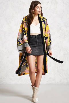 What to Wear to Thanksgiving | POPSUGAR Fashion Kimono Outer, Outer Casual, Outfit Kimono, Look Kimono, Shopping Addict, Kimono Women, Modern Kimono, Kimono Floral, Kimono Outfit