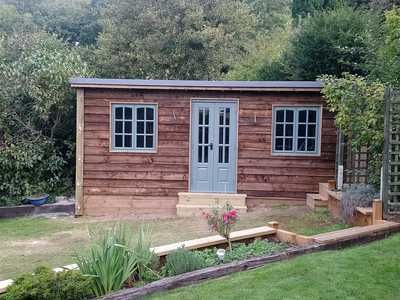 Custom Built Garden Rooms, Cabins and Timber Buildings - Bespoke Garden Rooms, Timber Buildings and Log Cabin Kits Garden Cabin Ideas, Garden Outbuilding Ideas, Garden Log Cabin, Garden Rooms Uk, Bespoke Garden, Garden Cabin, Garden Log Cabins, Shed Makeover, Garden Offices