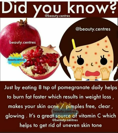 Pomegranate Benefits, Food Health Benefits, Natural Skin Care Remedies, Home Health Remedies, Health And Fitness Articles, Natural Health Tips, Health Knowledge, Skin Care Remedies, Good Health Tips