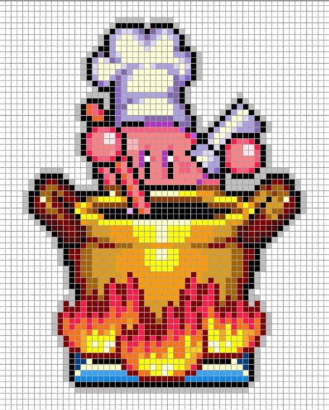 Kirby Cooking Perler Pixel Art Video Game Pixel Art Kirby, Kirby Christmas, Pixel Art Video, Christmas Pixel Art, Grille Pixel Art, Christmas Pixel, Pixel Art Minecraft, Image Pixel Art, Pixel Character