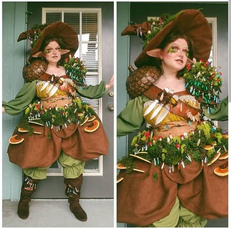 Mushroom Costume, Ren Faire Outfits, Woodland Elf, Ren Faire Costume, Elf Cosplay, Fairy Cosplay, Fair Outfits, Mushroom Fairy, Elf Costume