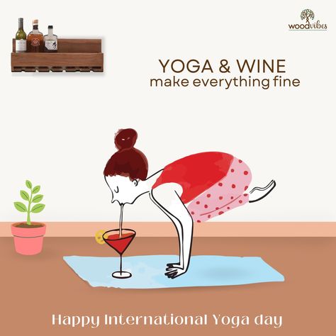 #NamasteAndRosé #DontTakeItSeriously😂 #TipsyYogis #WineAndWarriorPoses #YogaAndWineLove #InternationalYogaDay Wine Yoga, Happy Yoga Day, Happy International Yoga Day, Happy Yoga, Liquid Courage, Piano Bar, International Yoga Day, Tree Pose, Yoga Day