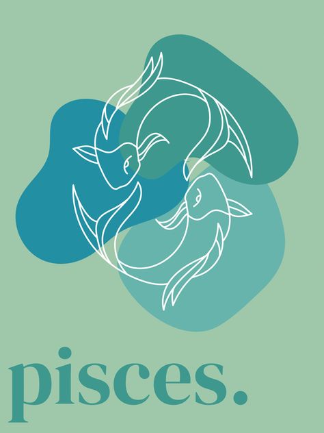 Zodiac Signs Pisces Art, Pisces Painting Easy, Pisces Design Art, Pieces Art Zodiac, Pisces 3d Wallpaper, Pisces Fish Art, Pisces Canvas Painting, Pisces Aesthetic Art, Pisces Artwork