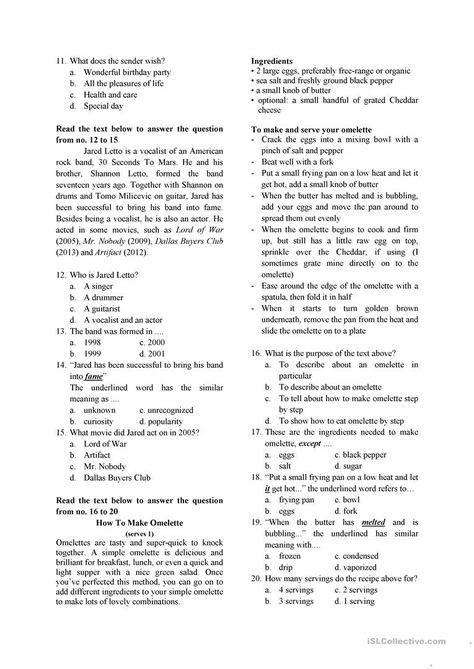 English Test for Grade 7 - English ESL Worksheets for distance learning and physical classrooms 7th Grade Spelling Words, Reading Skills Worksheets, Reading Comprehension Test, Grade Spelling, Social Studies Worksheets, English Test, Key Words, Grade 7, Seventh Grade