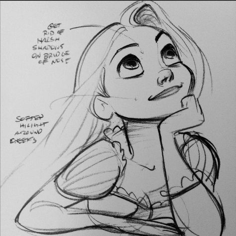 Picture of a Rapunzel sketch by Glen Keane in my “Art of Tangled” book. Rapunzel Sketch, Glen Keane, Desen Realist, 디즈니 캐릭터, Disney Art Drawings, 패턴 배경화면, Disney Sketches, Disney Concept Art, 인물 드로잉