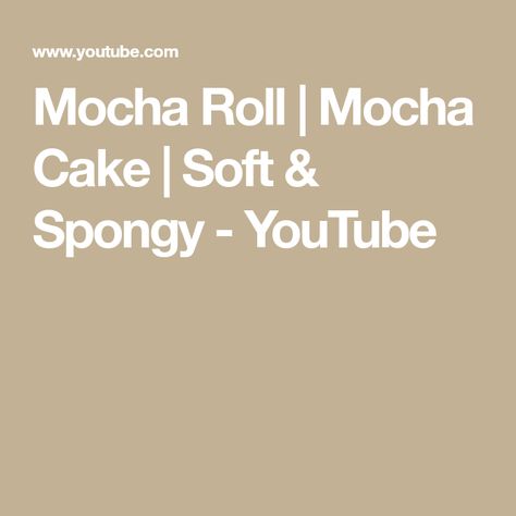 Mocha Roll | Mocha Cake | Soft & Spongy - YouTube Mocha Cake, Pinoy Recipes, Pinoy Food, Buttercream Frosting, Mocha, Butter Cream, Frosting, Rolls, Cooking Recipes