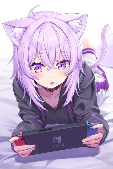 Nekomata Okayu, Neko Cat, Overlays Picsart, Anime Cat, Animal Ears, Cat Girl, Cuteness Overload, The Gallery, Anime Images