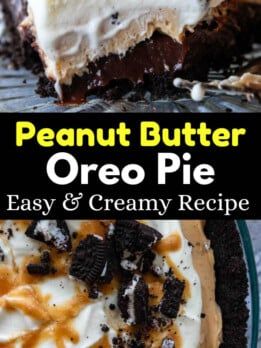 No Bake Oreo Mud Pie, Reese's Peanut Butter Pie, Peanut Butter Pie With Oreo Crust, Amish Peanut Butter Cream Pie, Peanut Butter Pudding Pie, Oreo Peanut Butter Pie, Easy Crust Recipe, Mamagourmand Recipes, Peanut Butter Oreo Dessert