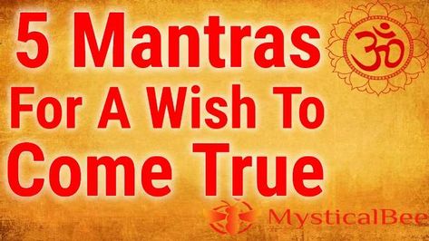 5 Mantras for A Wish To Come True – Mystical Bee Most Powerful Mantra, Powerful Mantras, Durga Mantra, Money Spells That Work, Hindu Quotes, Life Code, Healing Mantras, Life Mantras, Healing Codes