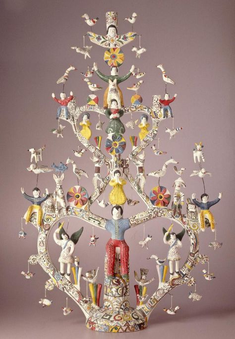 Mexican Tree Of Life, Sculptures Céramiques, The Villages, Santa Fe New Mexico, Ceramics Ideas Pottery, Arte Popular, Mexican Art, Mexican Folk Art, Tree Art