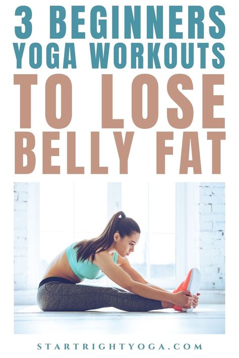 Lose belly fat with these three yoga workouts for beginners that you can do at home in under 30 minutes a day. Beginner Yoga Workout, The Missing Link, Beginners Yoga, Belly Fat Diet, Yoga Workouts, Yoga Exercises, Easy Yoga, Yoga Poses For Beginners, Missing Link