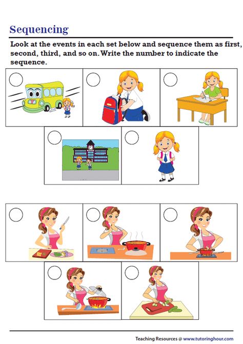 Picture Sequence Worksheet, Sequencing Activities 1st Grade, Number Sequence Activities, Picture Sequencing Worksheets, Kindergarten Sequencing Worksheets, Picture Sequencing, Sequence Worksheet, Evs Worksheet, Story Sequencing Worksheets