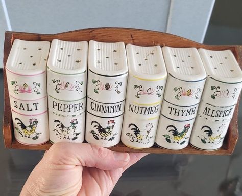 Goodwill and Thrift Store finds. | Got this the other day for $3.59 @ my Goodwill in Austin | Facebook Casa Vintage, Dream Apartment, First Apartment, Book Shelf, Spice Rack, Dream House Decor, House Inspo, Salt And Pepper Shakers, Dream Home Design