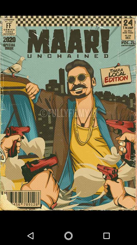 Dhanush Art Images, Tamil Movie Posters Minimalist, Dhanush Poster, Dhanush Illustration, Tamil Movie Poster Art, Tamil Actors Illustration, Dhanush Maari, Tamil Poster, Tamil Posters