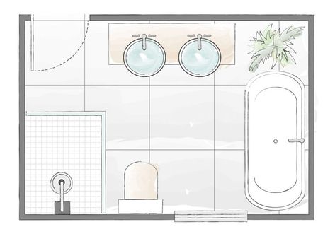 Washroom Layout Plan, Bath Layout, Family Bathrooms, Bathroom Layout Plans, Bathroom Layout Ideas, Models Architecture, Space Layout, Shower Rooms, Small Bathroom Layout