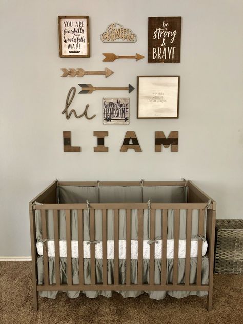 Baby Liam’s nursery Liam Nursery, Dino Nursery, Baby Nursery Wall Decor, Lay Outs, Baby Boy Room Decor, Baby Planning, Boy Stuff, Baby Rooms, Twins Room