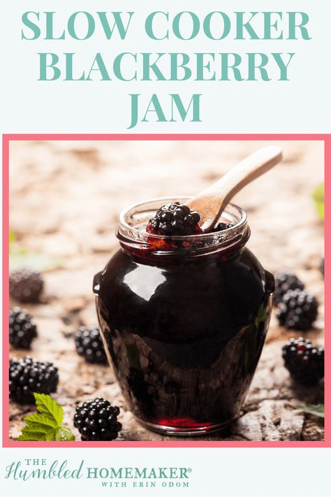 Crockpot Blackberry Jam, Crock Pot Jam, Slow Cooker Jam, Blackberry Preserves Recipe, Crockpot Jam, Blackberry Jam No Pectin, Seedless Blackberry Jam, Blackberry Jam Recipe, Blackberry Jam Recipes