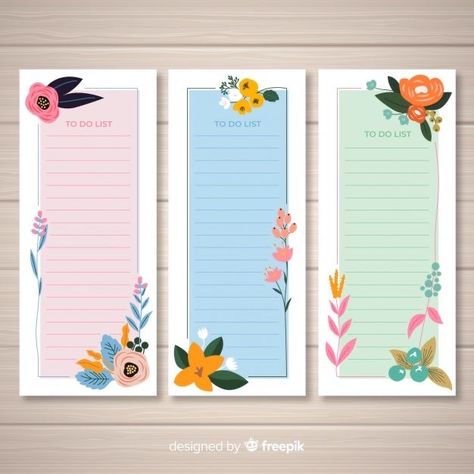 Penanda Buku, Print Design Template, Note Pad Design, Writing Paper Printable, Flower Graphic Design, List Design, Agenda Planner, Poster Background Design, Printable Stationery