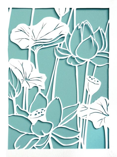 Paper Cutout Flowers, Paper Cut Art Templates Free Printable, Papercut Flowers, Cut Out Art, Paper Cutout Art, Chinese Paper, Paper Cut Design, 패턴 배경화면, Art And Craft Design