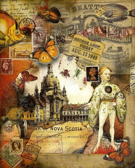 Nick Bantock Nick Bantock, Paper Background Design, Multimedia Artist, Land Of Nod, Intuitive Art, Mail Art, Art Journal Pages, Tim Holtz, Mixed Media Collage