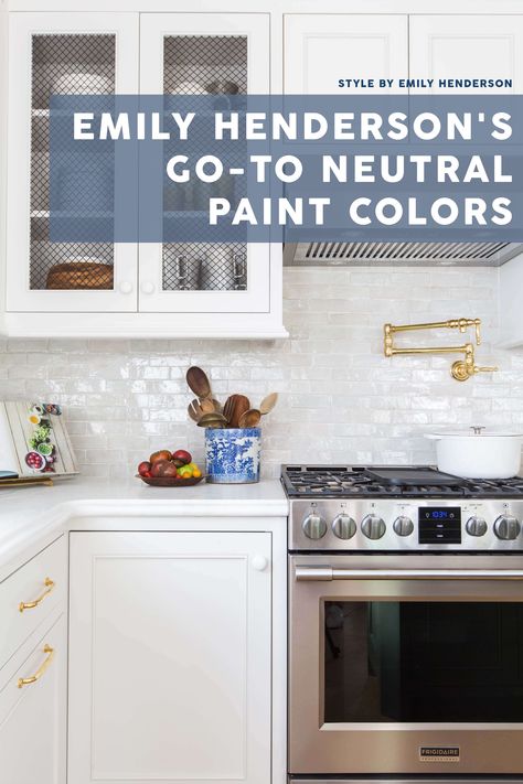 Emily Henderson's Go-To Neutral Paint Colors #style #home Dark Paint Colors, Farmhouse Paint Colors, Farmhouse Paint, Neutral Paint Colors, Emily Henderson, Neutral Paint, Grout Color, Interior Paint Colors, Furniture Styles