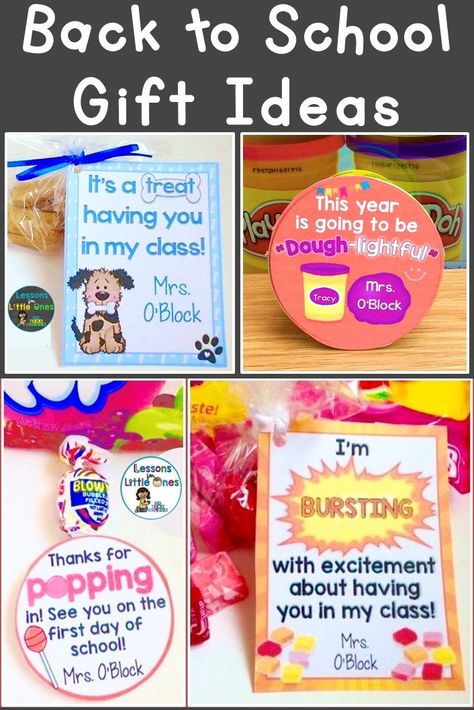 Student Welcome Gifts, Open House Gifts, Student Gift Ideas, Back To School Gifts For Kids, Student Gift Tags, O Block, School Open House, Student Notes, Student Rewards