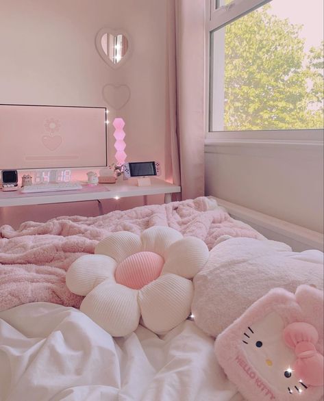 Small Bedroom Inspiration, Small Room Makeover, Cute Bedroom Ideas, Pastel Room, Room Redesign, Girly Room, Cute Bedroom Decor, Cozy Room Decor, Dream Room Inspiration