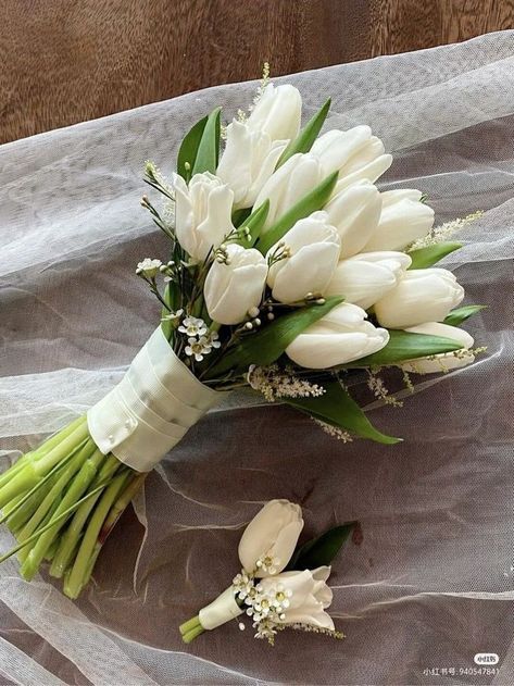 Bride Tulip Bouquet, Tulip Bride Bouquets, Wedding Flowers With Tulips, Tulips Hand Bouquet, Tulip Wedding Centerpieces, Bridal Bouquet Tulips, Wedding Bouquets Tulips, Tulips Bridal Bouquet, Tulip Wedding Bouquet