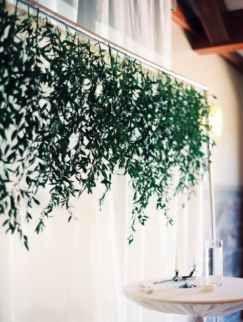 Hanging Greenery Wedding Ceremony Backdrop // altar decor, garland, romantic, classic Sweetchic Events, Chicago Wedding Planner, Chicago Wedding, Noah's Event Center Wedding Hanging Greenery Wedding, Greenery Wedding Ceremony, Diy Wedding Photo Booth, Hanging Greenery, Romantic Classic, Garland Backdrops, Diy Wedding Backdrop, Altar Decor, Wedding Ceremony Backdrop