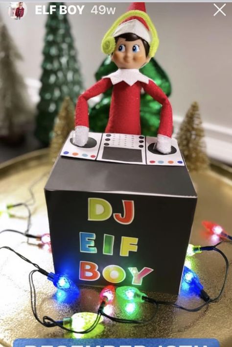 Yeti Christmas Gift Ideas, Elf On The Shelf Tattoo Parlor, Elf On The Shelf Concert, Disco Elf On The Shelf, Elf Camping Ideas, Elf On The Shelf Music Ideas, Elf On Shelf Grinch Ideas, Nice Elf On The Shelf Ideas, Elfs Ideas